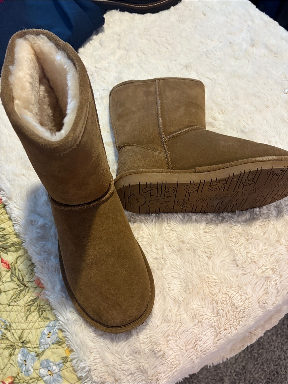 BearPaw Women's Fleece-Lined Suede Winter Boot in Chestnut Brown - Picture 1 of 4